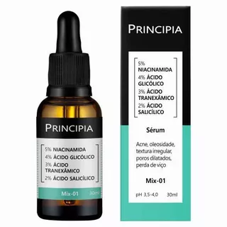 Sérum Principia Mix-01 (Niacinamida + Glicólico + Ácido Tranexâmico + Ácido Salicílico) mix-01