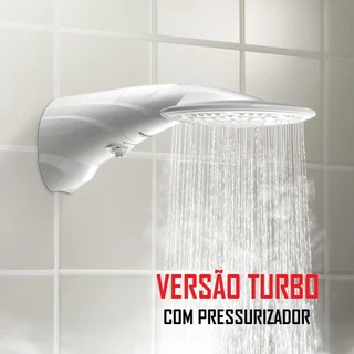 Chuveiro Advanced Turbo com Pressurizador Multitemperaturas Original 110/220V
