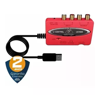 Interface De Áudio Behringer U-control Uca222 - ORIGINAL COM GARANTIA!!! em Oferta na Shopee
