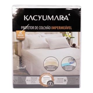 Protetor de Colchão Kacyumara 100% Algodão Impermeável