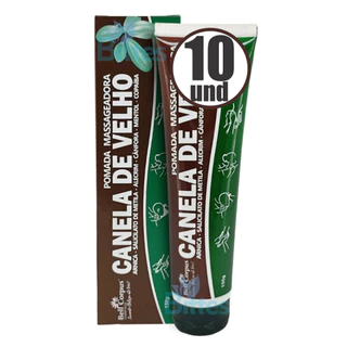 Kit 10 Pomadas Massagem Canela De Velho Bell Corpus