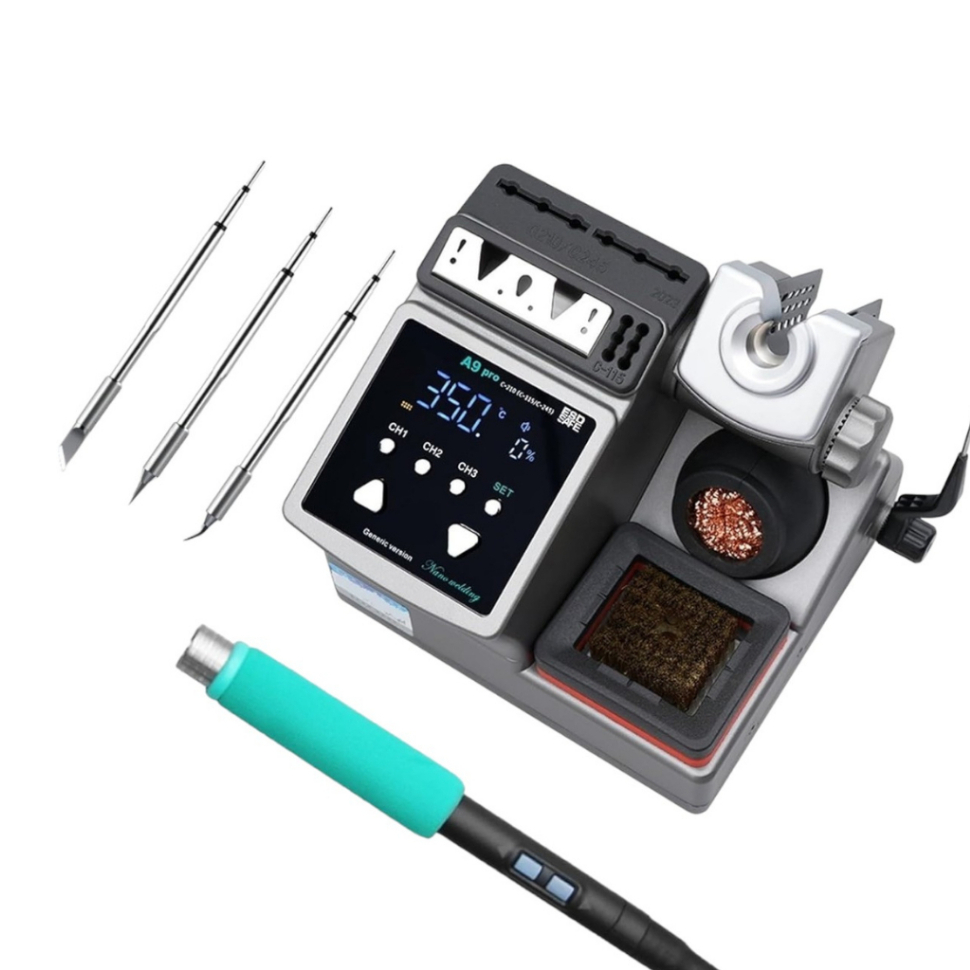 Estação De Solda Ferro De Solda Aifen A9 Pro Sugon Profissional Para Reparo Em Placa Assistência Técnica