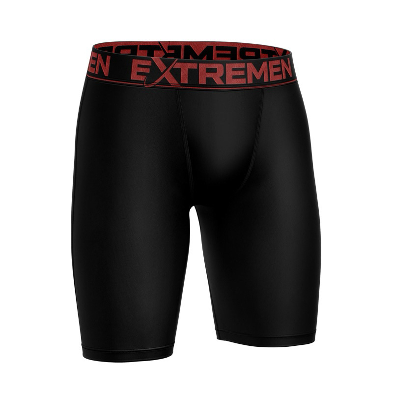 Kit 5 Cuecas Box Ciclista Boxer Perna Longa Lisa Microfibra