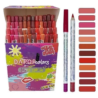 Kit C/12 Unid Lapis Labial Dapop Mk1020