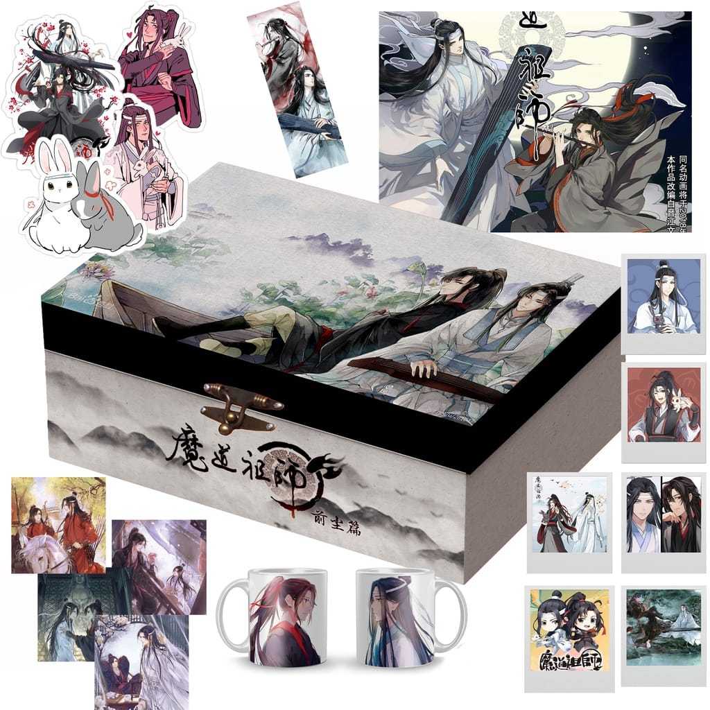 Caixa Box mo dao zu shi mdf baú 30x20x10 the untamed anime serie