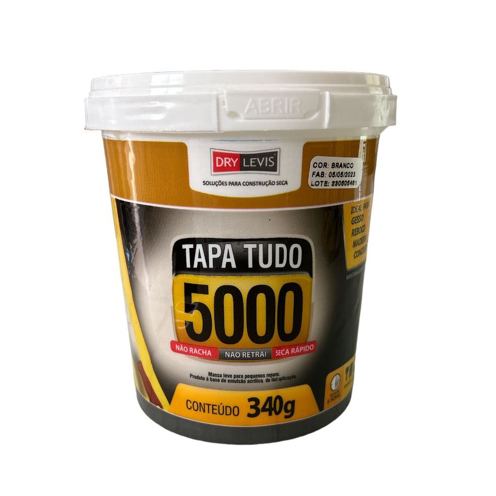 Massa Tapa Tudo Para Acabamento Preenchimento De Madeira Gesso Drywall Reboco Pisos E