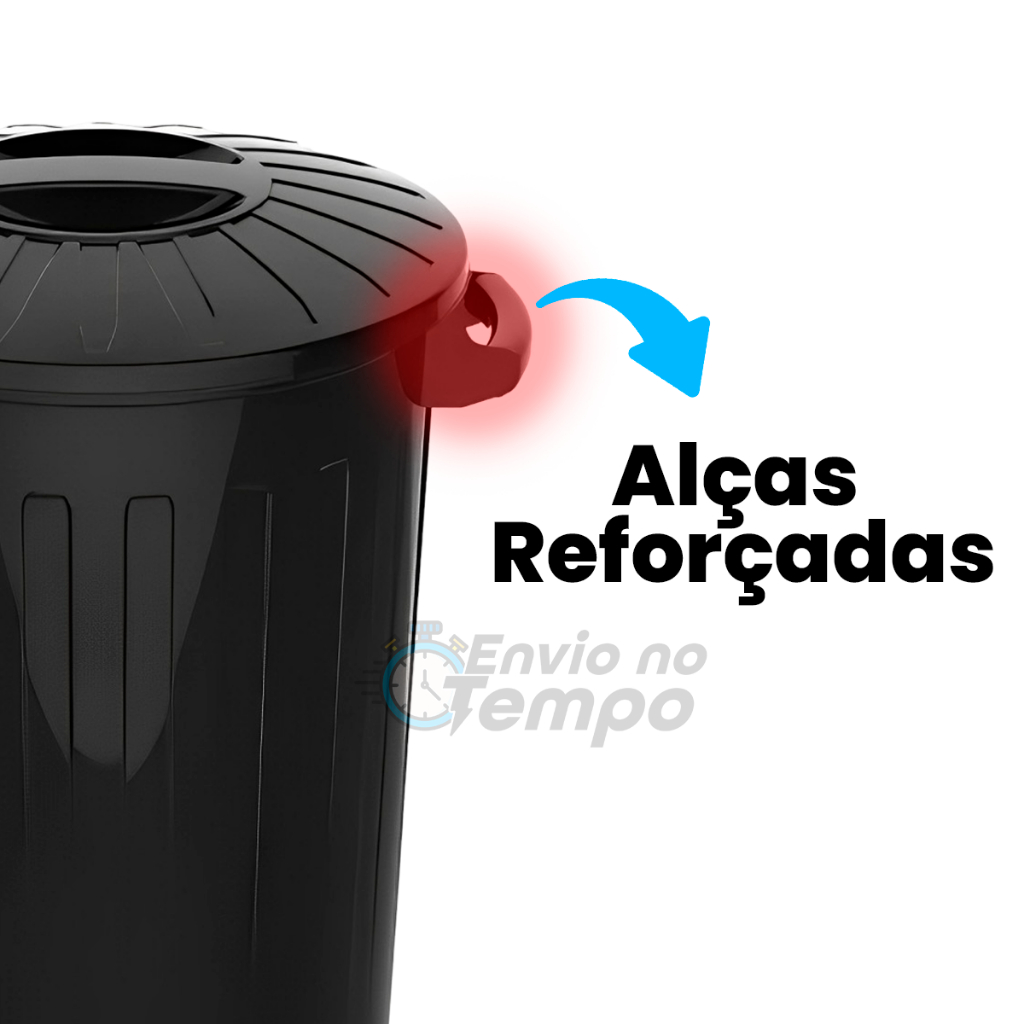 Lixeira de Plástico 12,14 e 60 Litros Ideal Para Cozinha, Áreas Externas Escritório