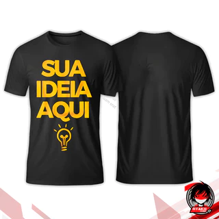 Camisetas Personalizadas Estampa Frente e costas (Opcional Mangas) Unissex Babylook Adulto Infantil