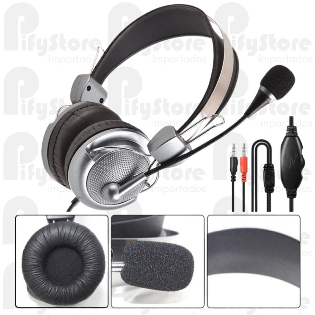 Fone Headset Gamer 7.1 Microfone Controle P2 Profissional Jogo Pc Note Celular Ps4