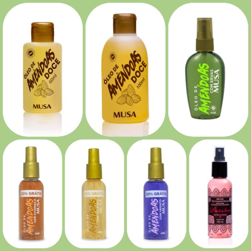 Óleos Corporais Musa 120ml | Shopee Brasil