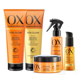 Kit Completo Ox Mari Maria Vita Glow Cronograma Nutrição