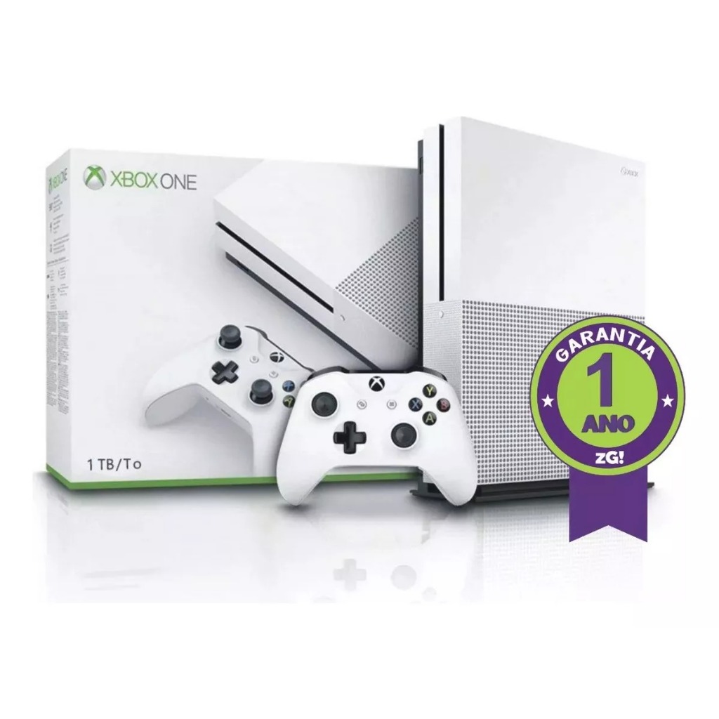 Console Video Game Original Xbox One S 1TB + Jogo + Nota Fiscal e 12 Meses de Garantia