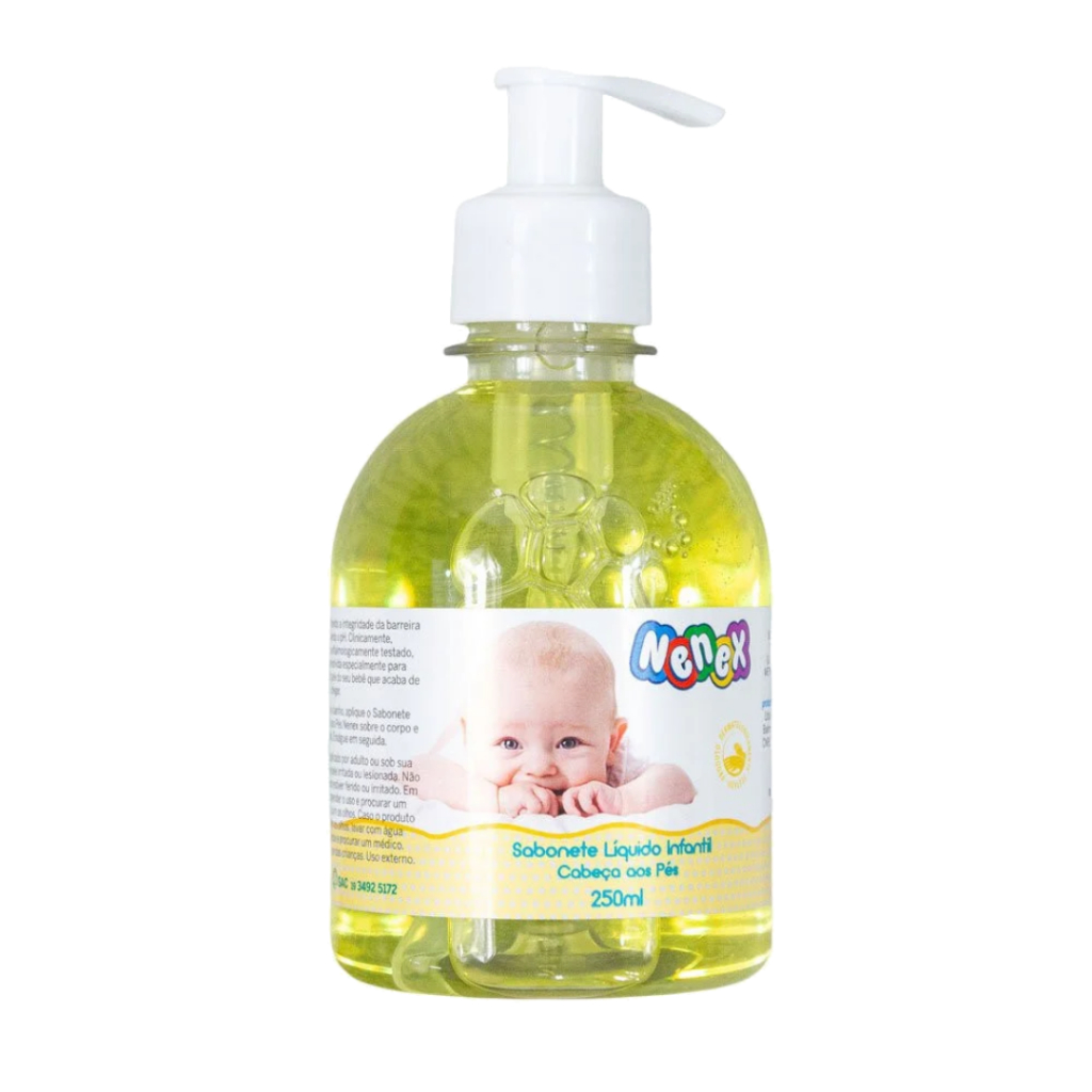 Sabonete Líquido Infantil Cabeça Aos Pés Nenex 250 ML