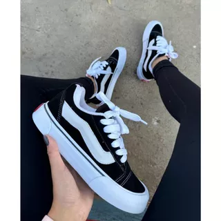 Tênis Vans Knu Old Skool casual unissex vulcanizado skate preto branco envio mais rapido.