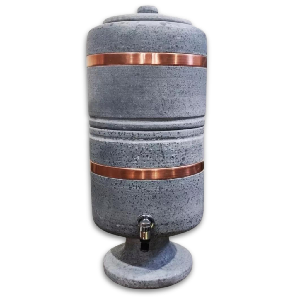 Filtro De Água De Pedra Sabão Torneira E Vela Completo 8 litros