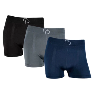 Kit 3 Cueca Boxer Masculino Microfibra Sem Costura Box Adulto Elastano