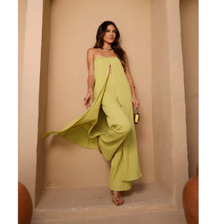 Conjunto Moda Feminina Calça Pantalona 10066-2