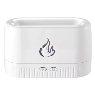 Umidificador de Chama com Difusor de Óleo Essencial e Luz LED Colorida de 7 Cores, Efeito de Chama MingStore