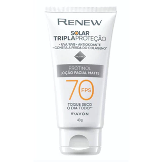 Avon Renew Loção Facial Matte FPS 70 40g