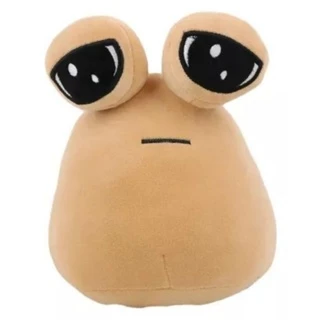 Brinquedo De Pelúcia Emotion Alien Pou Furdiburb Cor Bege