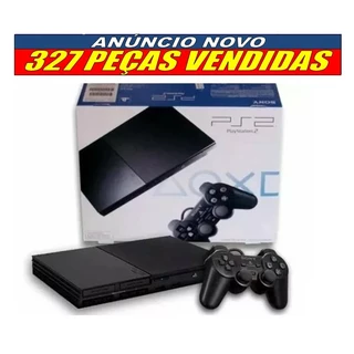 PS2 COM LEITOR FUNCIONANDO + 7 JOGOS EM DISCOS + GARANTIA +SILICONE+ADESIVO