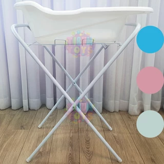 Banheira 20 L Com Suporte Desmontável Prático Compacto Bebe Banho Rescem Nascido