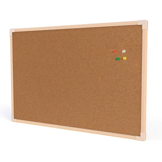 Quadro De Aviso Cortiça Madeira Stalo 100x70cm +50 Alfinetes em Oferta na Shopee