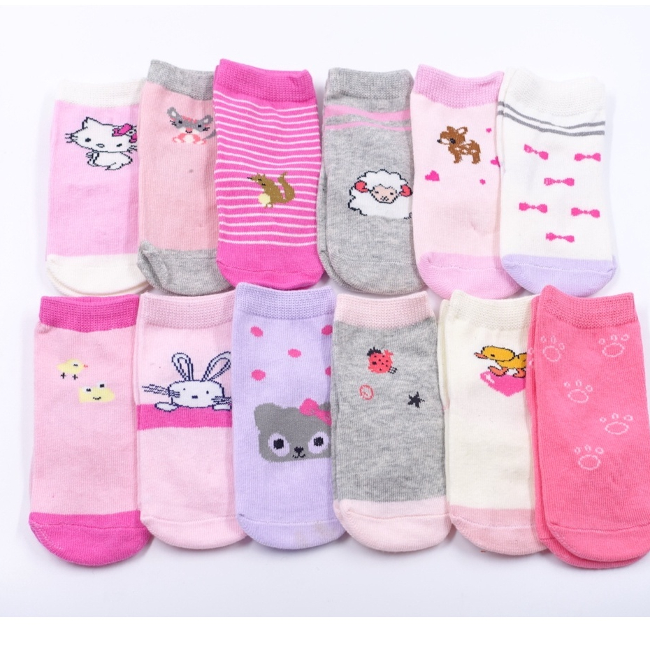 kit 6 par Meia Infantil Feminina /Masculina antiderrapante (Algodão)-3