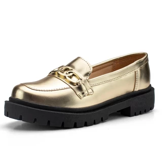 Mocassim Feminino Tratorado com Detalhe Fivela Atemporal Moda Lasoffi