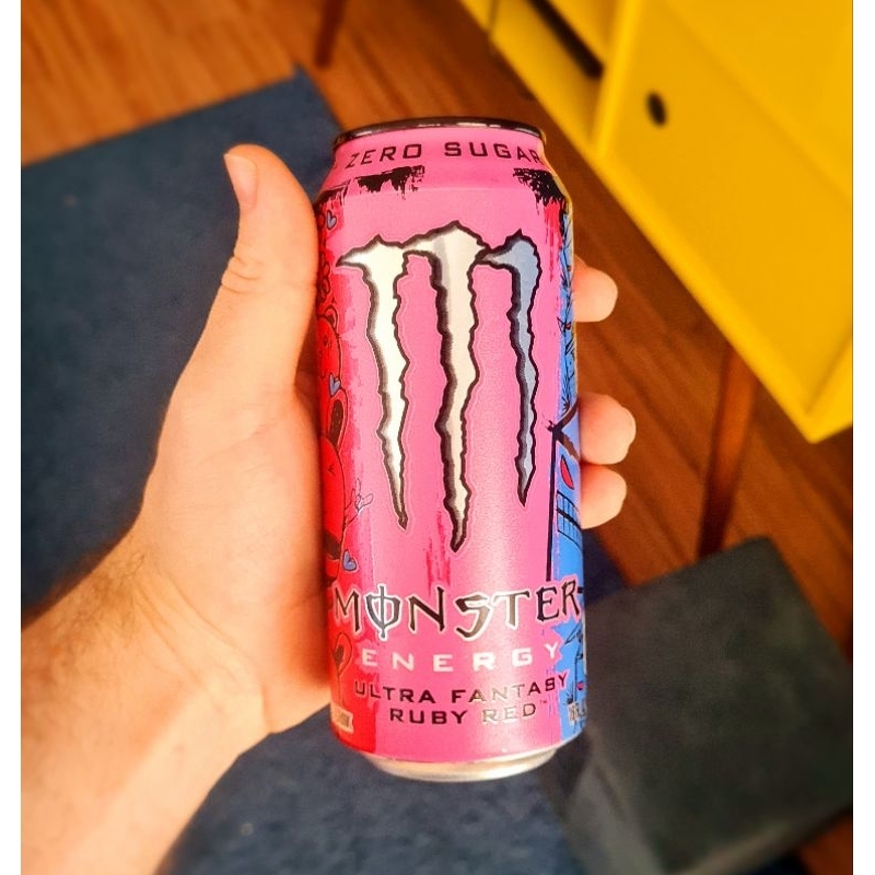 Monster Ultra Fantasy Ruby Red (NOVO/RARO) 🇺🇲 Importado - Sabor Toranja (Grapefruit) 473ml