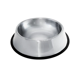 Comedouro Tigela de Ração e Água de Inox Pesado Volumoso Espaçoso Base Emborrachada Comida Refeição Cachorro Grande Médio 150ml 250ml 500ml 900ml 1400ml