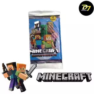 Kit 200 Cards figurinhas do MINECRAFT para bater > kit de 50 / 100 / 150 / 200 Pacotes em Oferta na Shopee