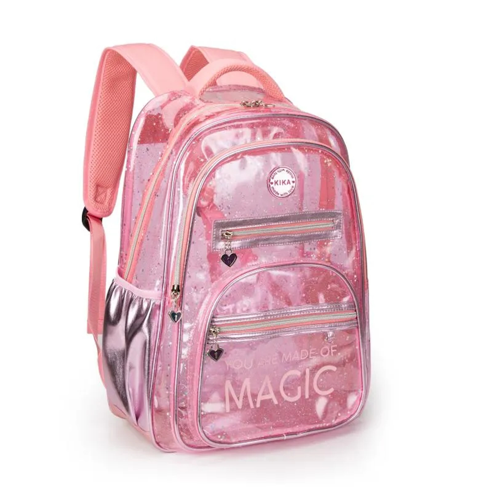 MOCHILA FEMININA TRANSPARENTE MAGIC KIKA | Shopee Brasil