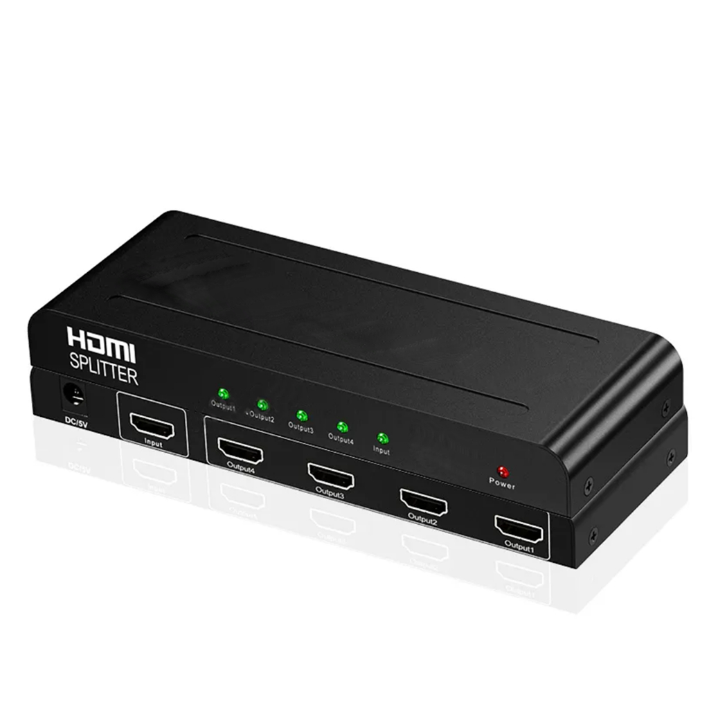 Divisor HDMI Splitter 1x4 Distribuidor de Vídeo e Áudio HDMI 1080P Full ...