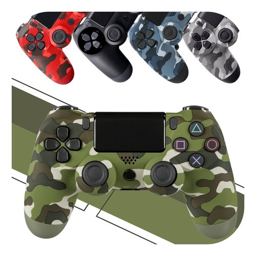 Controle camuflado compatível com Ps4 sem fio joystick manete Envio Imediato