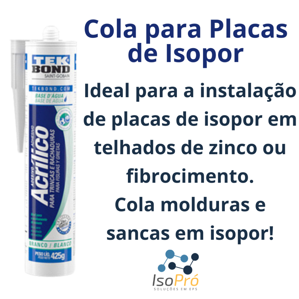 Cola para Molduras e Sancas de Isopor TekBond - Original | Shopee Brasil
