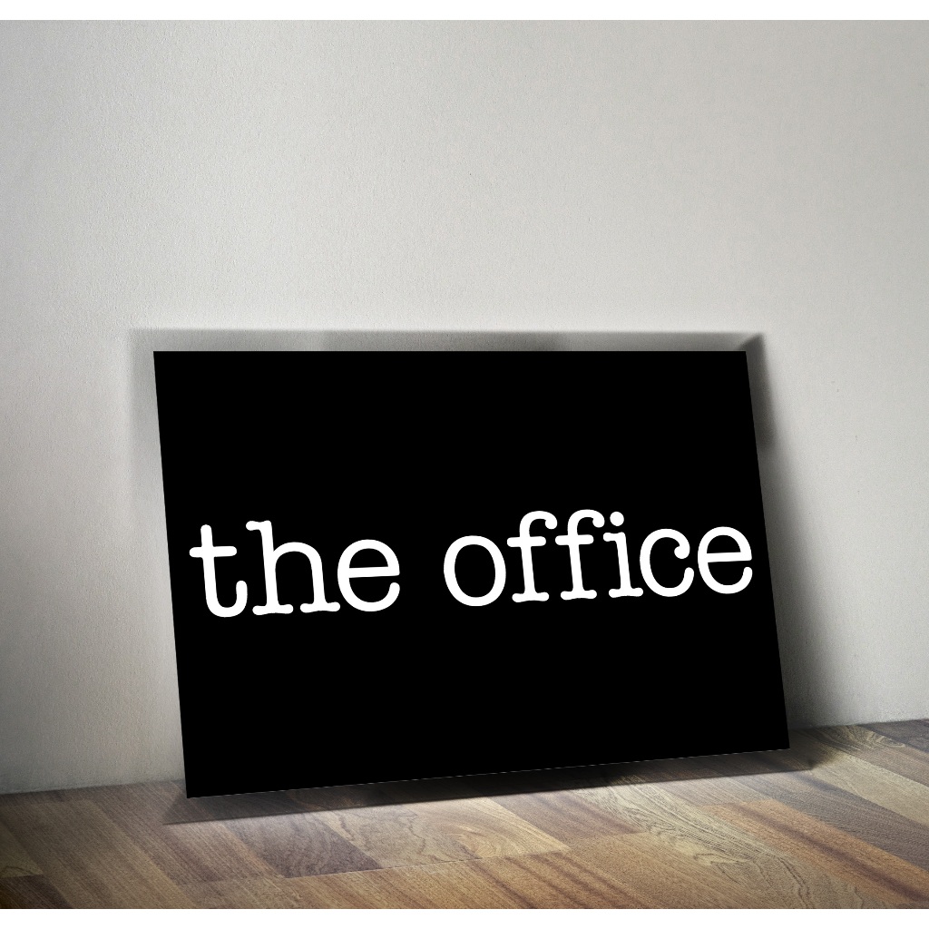Placa Decorativa MDF (14x20cm ou 20x28cm) The Office (Série