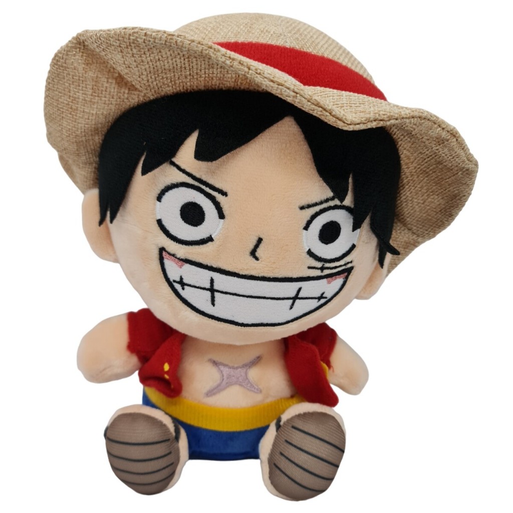 Boneco de Pelúcia Anime One Piece Luffy 23cm Macio Fofinho Bem ...