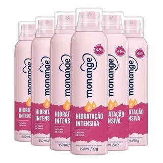 Kit 6x Desodorante Monange Aero Hidratação Intensiva 150ml