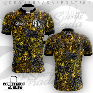Camisa do Santos Homenagem a Pelé #PretoeDourado 2024