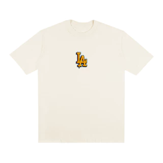 Camiseta Basic Streetwear Estampada LA Camisa 100% Algodão Manga Curta Cores Diversas