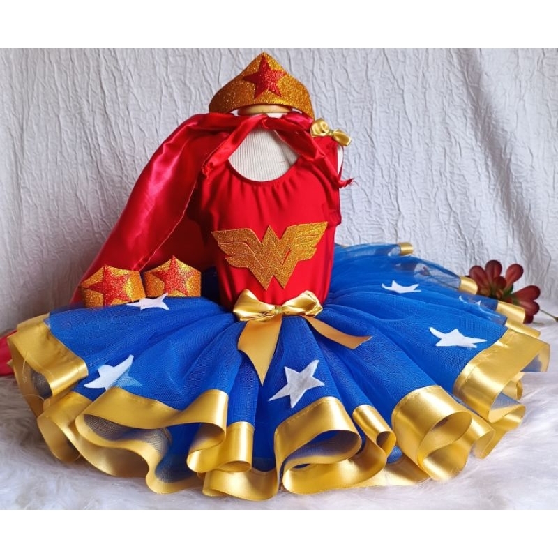 Fantasia Mulher Maravilha Roupa super heróina Fantasia Maravilha