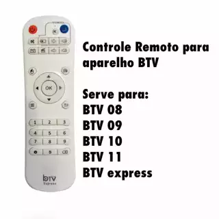 Controle para BTV Compatível Btv8 Btv9 Btv10 Btv 11 Express