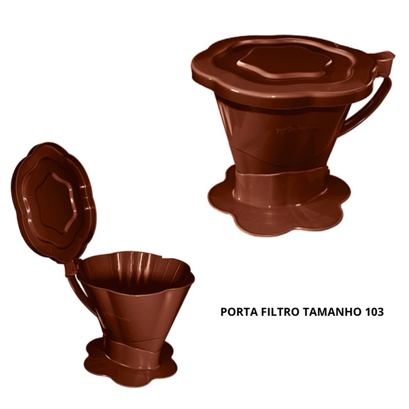 Porta Filtro De Café Com Tampa Tamanho 103