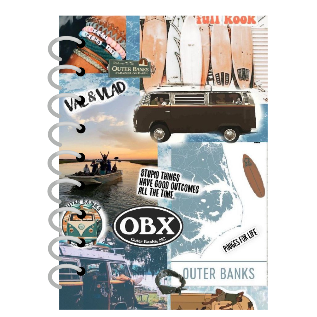 Caderno Personalizado Outer Banks OBX | Shopee Brasil