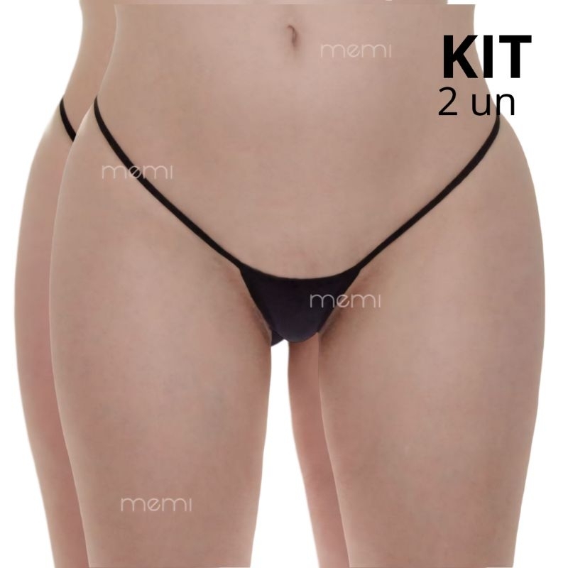 KIT com 2 mini micro calcinha sexy fio dental
