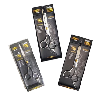 Tesouras Sekich Navalha Laser Desbaste Linha Gold Barbearia Escolha a Sua Alta Qualidade