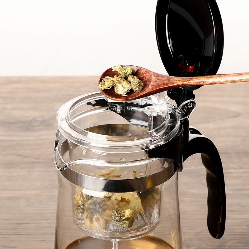 Imagem do produto Chaleira Bule Jarra de Vidro 900ML Para Chá Com Infusor Reutilizável 3