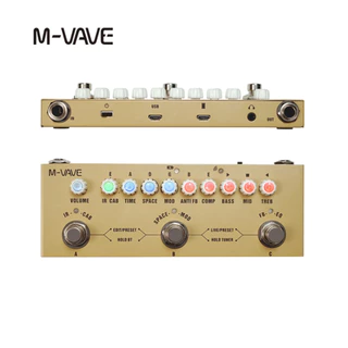 M-vave Cube BABY Pedal Multi-Efeitos Recarregável Para Guitarra Acústica Eléctrica Gravação Interface Áudio Função Pedal Cuvave