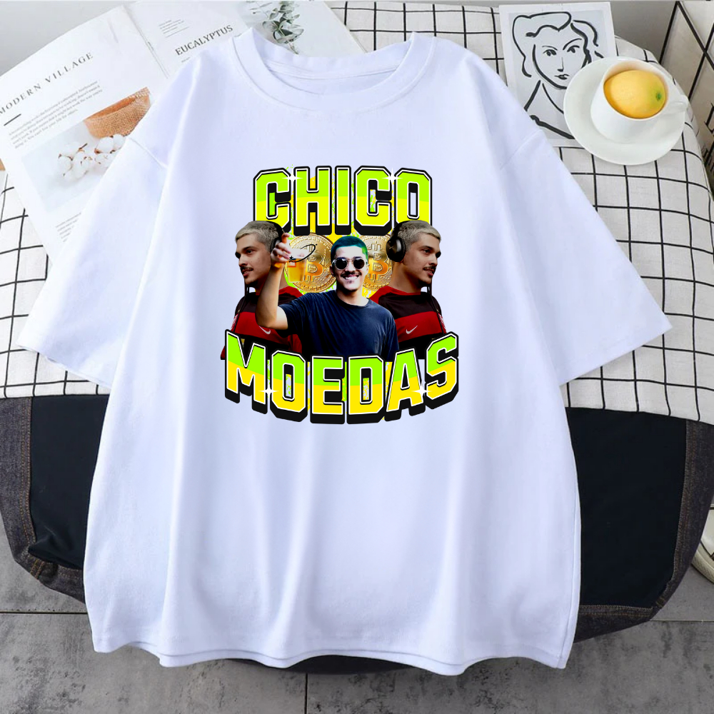 Camisa Basicas Chico Moedas Heroi BitCoin Luisa Sonza Unissex Lançamento |  Shopee Brasil